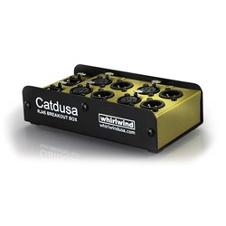 Whirlwind Catdusa Box - 4 Channel  XLR3F/XLR3M Pairs  Cat5E Ethercon I/O